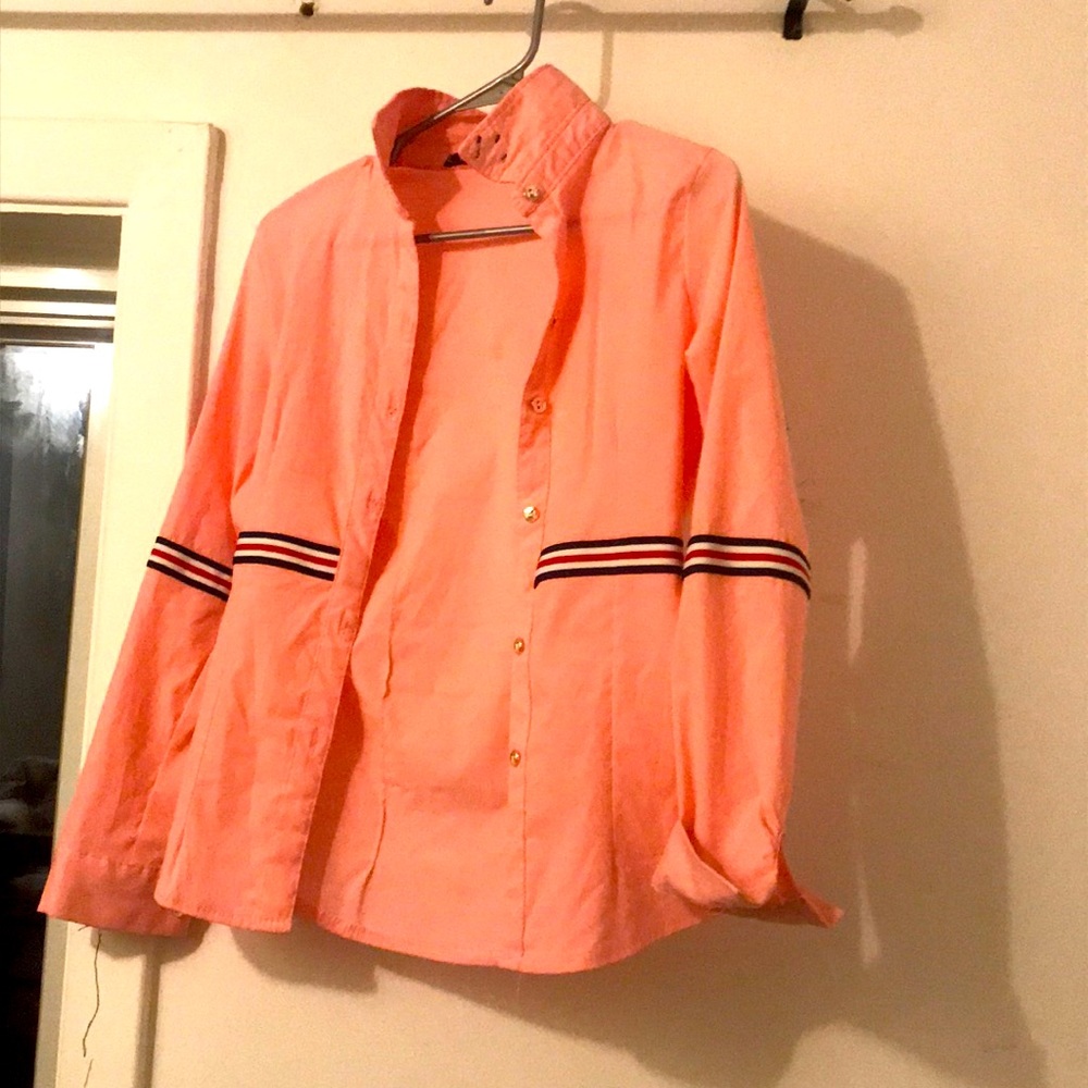 Chemise rosé slim avec des protections contre la transpiration